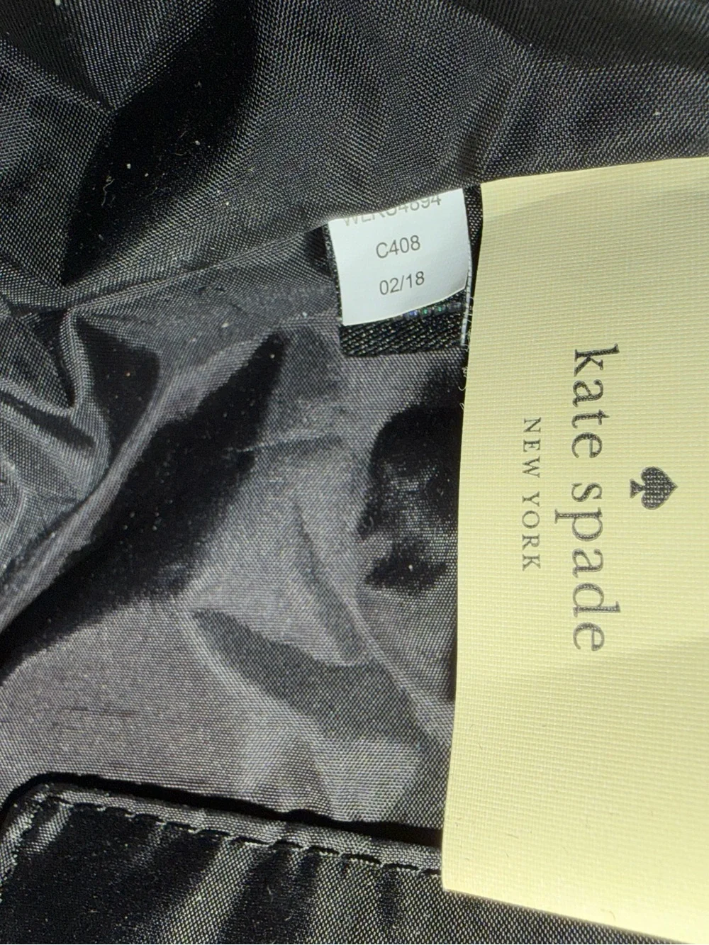 Kate Spade Quilted Black Cosmetic Pouch - Compact Travel Makeup Bag